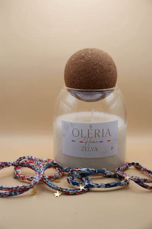 La Bougie Zélia- l'âme fruité et vanillé Oléria Home